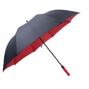 2019 große Größe winddicht Outdoor-Sport benutzerdefinierte Druck Fiberglas Rahmen Golf Regenschirm