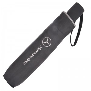 Vollautomatischer schwarzer Business-Windproof-Sonnenschirm für Benz