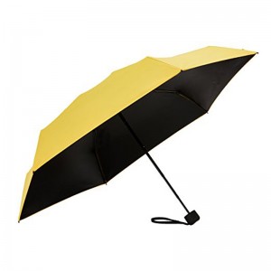 Sonnenschirm Sonnenschirm Mini Anti UV gelb kleiner Regenschirm