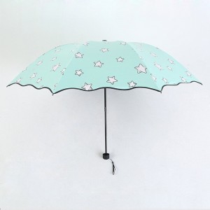 TOP bewertet Artikel farbwechsel Firmengeschenke 3-fach Regenschirm