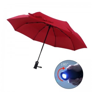 Fackelgriff Regenschirm mit 3-fach automatischem Öffnen und automatischem Schließen